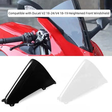 Front Windshield Windscreen Deflector Compatible with Ducati V2 18-24/V4 2018-2019
