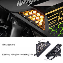 Front Rear LED Turn Signal Lights Compatible with Kawasaki Ninja