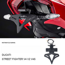 Short Tail License Plate Holder Compatible with Ducati Streetfighter Streetfighter V2/V4/V4S