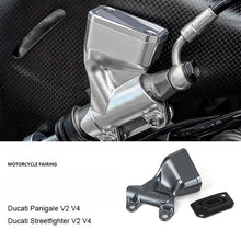 Brake Fluid Reservoir Guard Cover Compatible with Ducati V2 V4 Aluminum