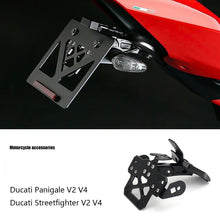 Short Tail License Plate Holder Compatible with Ducati V2 V4 Streetfighter