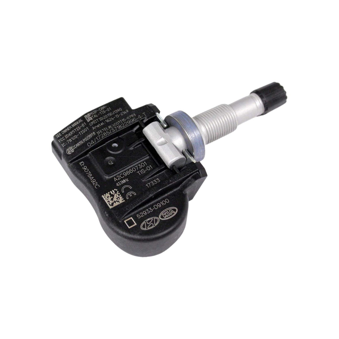 TPMS Tire Pressure Sensor 52933-D4100, Compatible with Hyundai / Kia Santa Fe, Sorento, Sportage and More 2017-2022