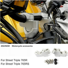 Handlebar Riser Clamp Compatible with Triumph Street Triple 765R RS Aluminum