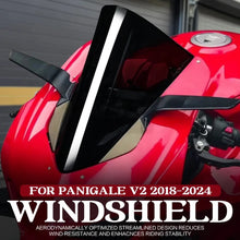 Front Windshield Windscreen Deflector Compatible with Ducati V2 18-24/V4 2018-2019