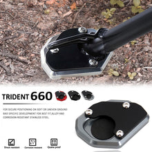 Side Stand Foot Enlarger Compatible with Triumph Trident660 2021 Aluminum Red