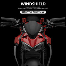 Front Windshield Windscreen Deflector Compatible with Ducati Streetfighter V2 V4 V4S