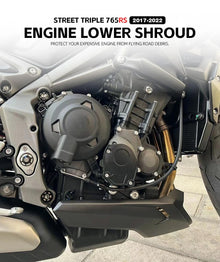 Engine Skid Plate Guard Compatible with Triumph Street Triple 765RS