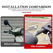 Rearview Mirror Set Compatible with Vespa GTS300/GTV/Sprint/Primavera150 Aluminum