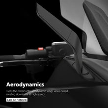 Winglet Rearview Mirrors Compatible with Yamaha T-MAX 500 530 560