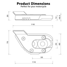Side Stand Foot Enlarger Compatible with BMW R1300GS 2023 2023+