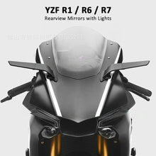 LED Winglet Rearview Mirrors with Turn Signals Compatible with Yamaha YZF-R6 R7 2025