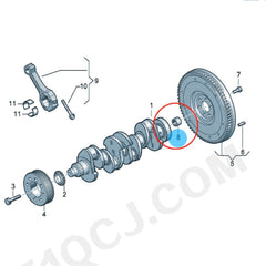06B105313D Crankshaft Pilot Bearing for Volkswagen, 10-20, Audi Golf - NexuParts