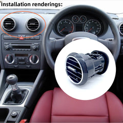 8P0820901A Dashboard Air Vent Assembly for Audi, 50+, high_margin A3 - NexuParts