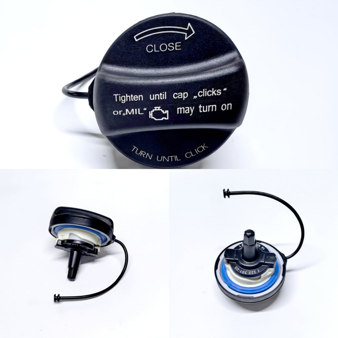Fuel Tank Cap 16117222391AE Compatible with BMW 3 Series 5 Series 6 Series and More