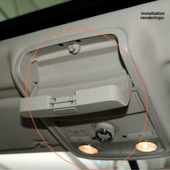 56D868837 Overhead Sunglasses Holder for Volkswagen, 20-30, medium_margin Jetta - NexuParts