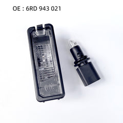 6RD943021 License Plate Light for Volkswagen, Skoda, 0-10 Polo - NexuParts