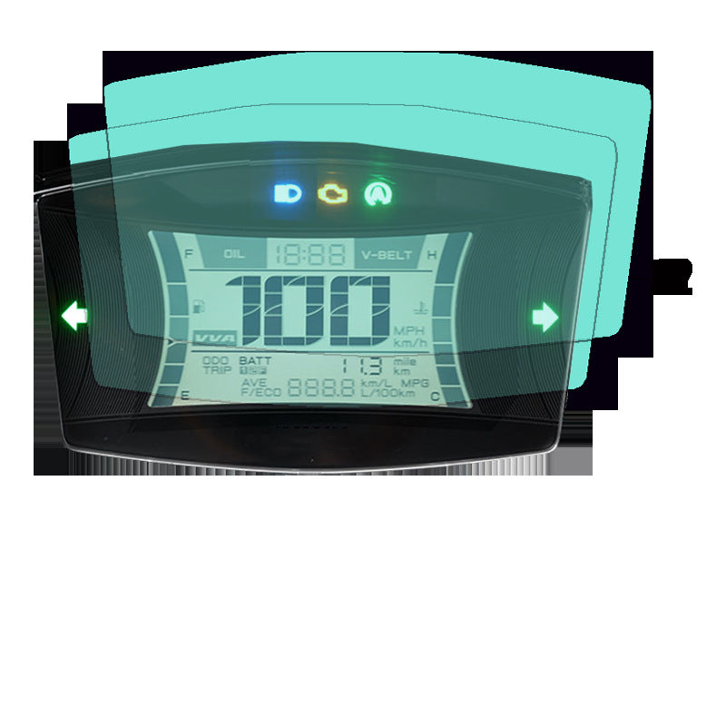 Dashboard Hydrogel Screen Protector Compatible with Yamaha NMAX155 2020-2021 Clear Anti-Scratch 2PCS
