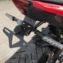 Adjustable Short Tail License Plate Holder Compatible with QJMotor Sai 600 SRK600 Fender Eliminator Bracket No-Drill Install