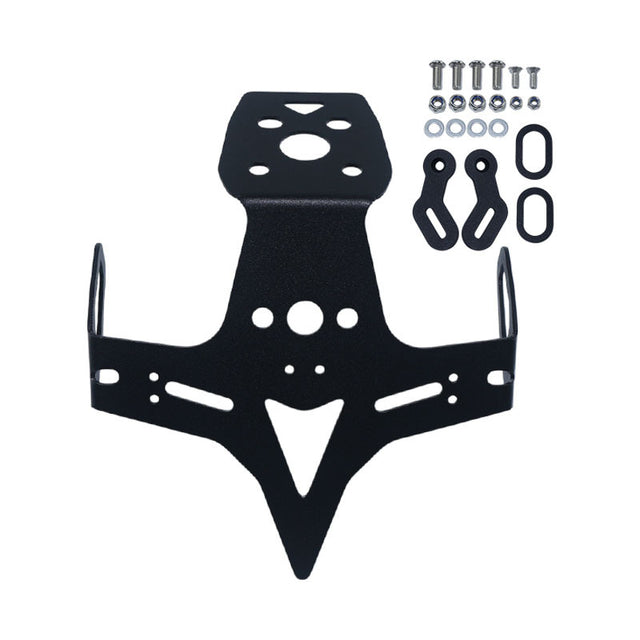 Short Tail License Plate Holder Compatible with Kawasaki ZX-4R ZX-4RR ZX-25R Fender Eliminator Bracket No-Drill Install