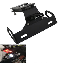 Short Tail License Plate Holder with LED Light Compatible with Kawasaki Z900 2017-2022 Rear Fender Eliminator Bracket
