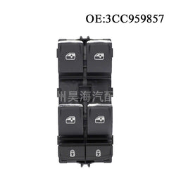 Power Window Switch 3CC959857, Compatible with Volkswagen, Skoda