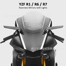 LED Winglet Rearview Mirrors with Turn Signals Compatible with Yamaha YZF-R6 R7 2025