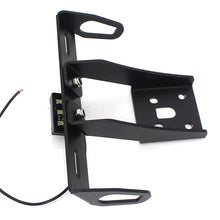 Short Tail License Plate Holder with LED Light Compatible with Kawasaki Ninja ZX-6R ZX-10R Aluminum Black