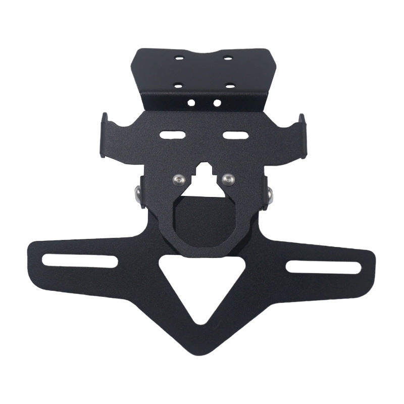 Adjustable Short Tail License Plate Holder Compatible with QJMotor Sai 600 SRK600 Fender Eliminator Bracket No-Drill Install