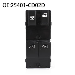 Power Window Switch 25401-CD02D / 0308350Z, Compatible with Nissan, 2003-2008