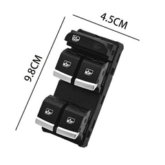 Power Window Switch 8WD959851 / 8WD959851A4, Compatible with Audi (Left / Driver Side)