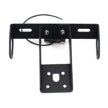 Short Tail License Plate Holder with LED Light Compatible with Kawasaki Ninja ZX-6R ZX-10R Aluminum Black