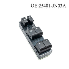 Power Window Switch 25401-JN03A / JN03A, Compatible with Nissan (For Left-Hand Drive)