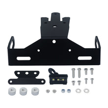 Short Tail License Plate Holder with LED Light Compatible with Kawasaki ER-6N ER-6F Ninja 650 Fender Eliminator Bracket