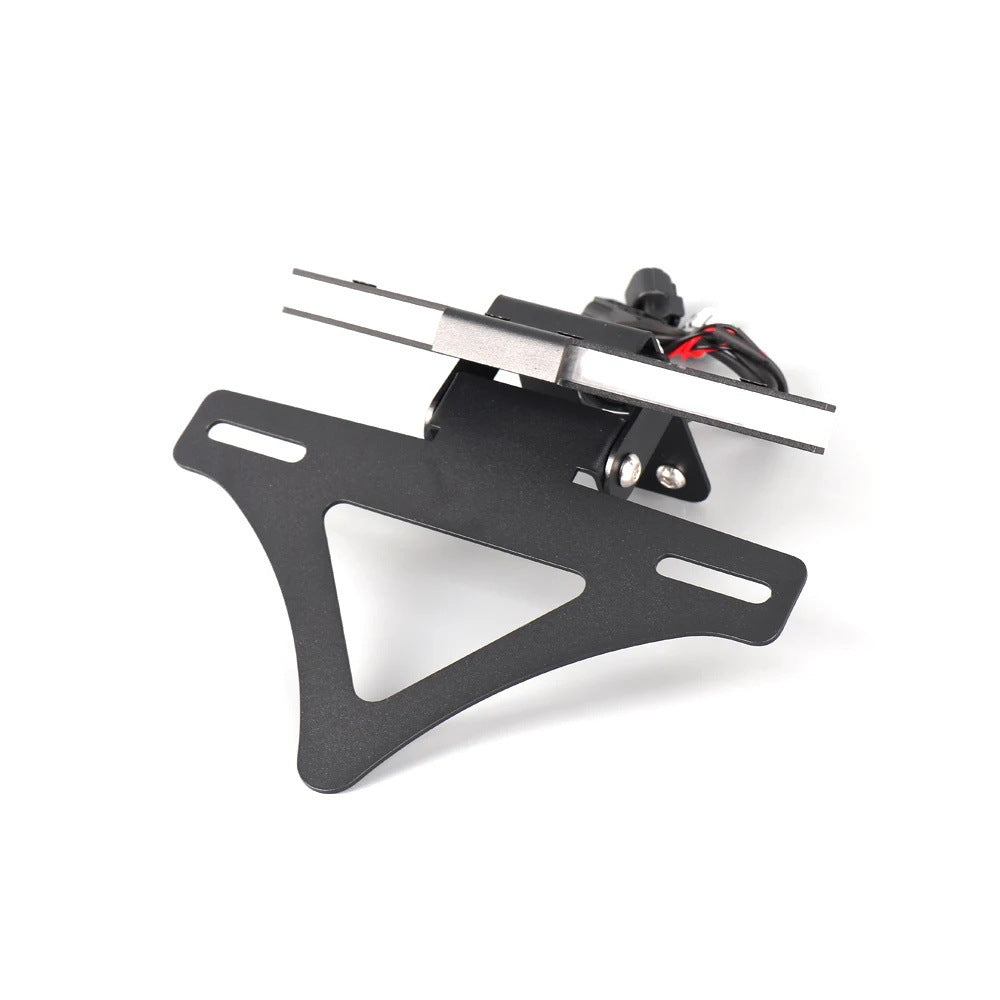 Short Tail License Plate Holder with LED Light Compatible with Kawasaki Ninja 636 ZX-6R 2024-2025