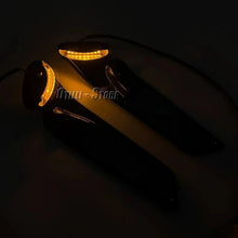 LED Winglet Rearview Mirrors with Turn Signals Compatible with Kawasaki Ninja 1000 ZX-10R