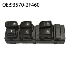 Power Window Switch 93570-2F460 / 2F460, Compatible with Kia, 2003-2009 (Left / Driver Side)