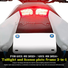 Short Tail License Plate Holder with LED Light Compatible with Suzuki GSX-8S/8R