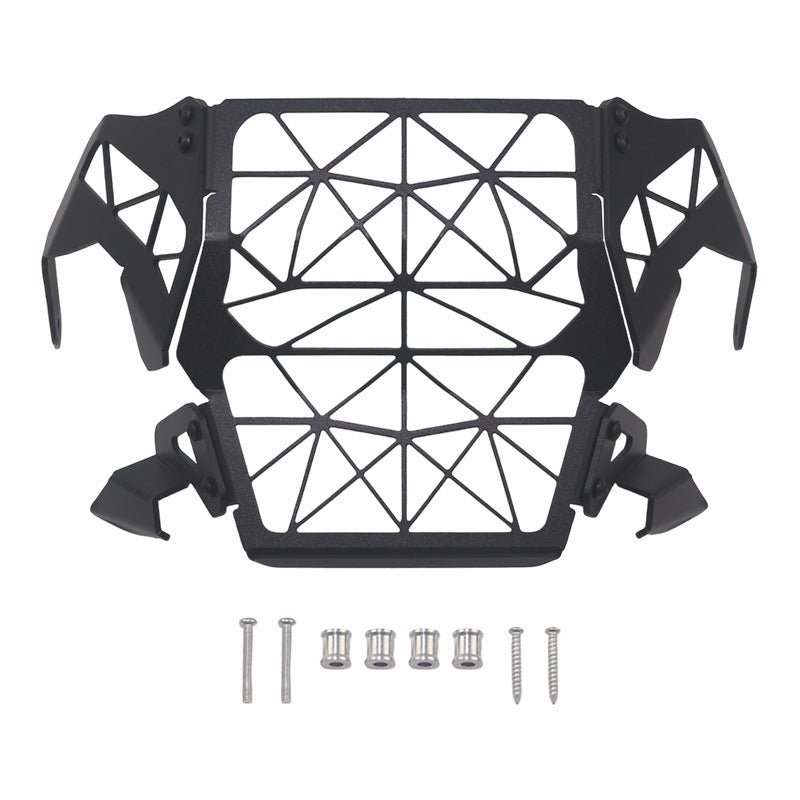 Retro Headlight Guard Cover Compatible with CFMOTO 450MT Front Lamp Protector Mesh Grille