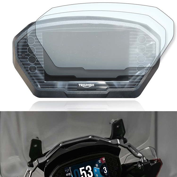 Dashboard Screen Protector Film Compatible with Triumph Street Triple 765 RS Tiger 850 Clear Anti-Scratch Instrument Display Protector