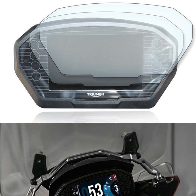 Dashboard Screen Protector Film Compatible with Triumph Street Triple 765 RS Tiger 850 Clear Anti-Scratch Instrument Display Protector
