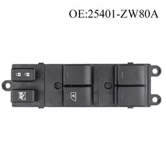 Power Window Switch 25401-ZW80A / VERSA10-12, Compatible with Nissan