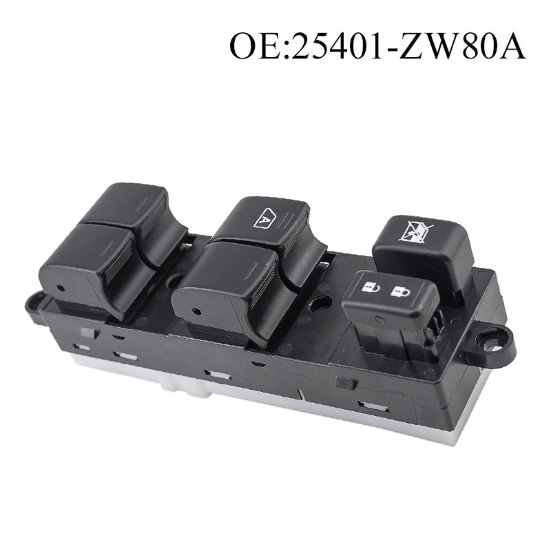 Power Window Switch 25401-ZW80A / VERSA10-12 Compatible with Nissan vehicles 2010-2012