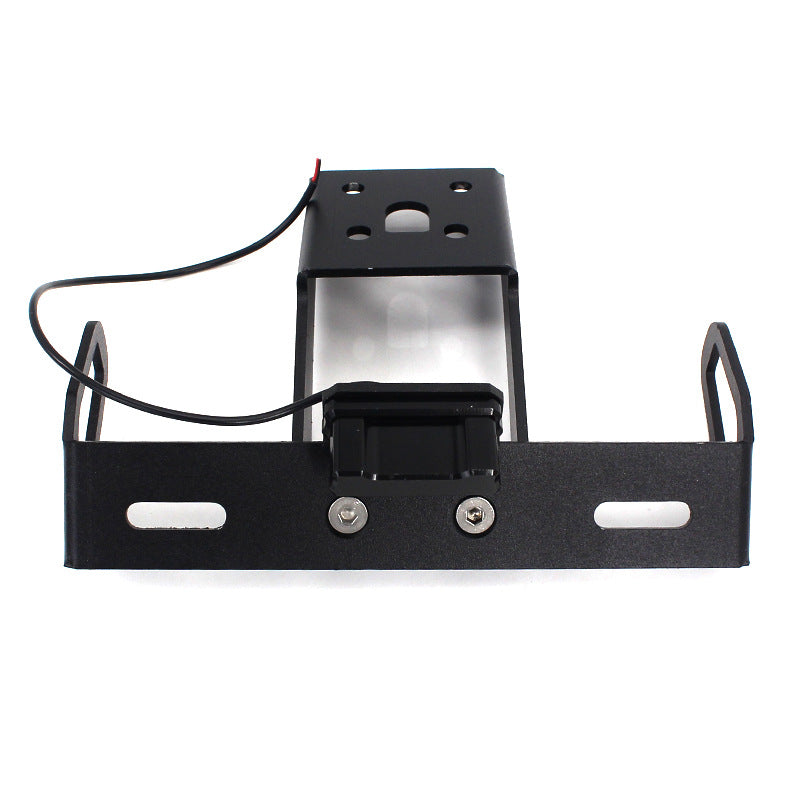 Short Tail License Plate Holder with LED Light Compatible with Kawasaki Ninja ZX-6R ZX-10R Aluminum Black