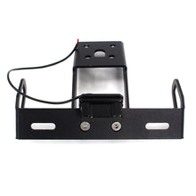 Short Tail License Plate Holder with LED Light Compatible with Kawasaki Ninja ZX-6R ZX-10R Aluminum Black