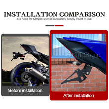 Short Tail License Plate Holder with LED Light Compatible with Yamaha YZF-R6 2015-2025