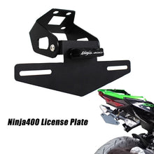 Short Tail License Plate Holder with LED Light Compatible with Kawasaki Z400 Ninja 400 2018-2020 Aluminum Fender Eliminator Bracket