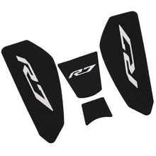 Fuel Tank Side Knee Grip Pads Compatible with Yamaha YZF-R7 2021-2022 Black Rubber Anti-Slip Tank Protector 4PCS