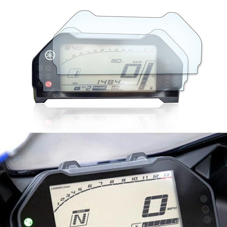 Dashboard Screen Protector Film Compatible with Yamaha MT-03 MT-25 YZF-R25 YZF-R3 Clear Anti-Scratch 2PCS