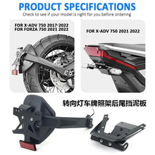 Rear Fender Mudguard Compatible with Honda X-ADV750 Forza