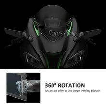 LED Winglet Rearview Mirrors with Turn Signals Compatible with Kawasaki Ninja 1000 ZX-10R